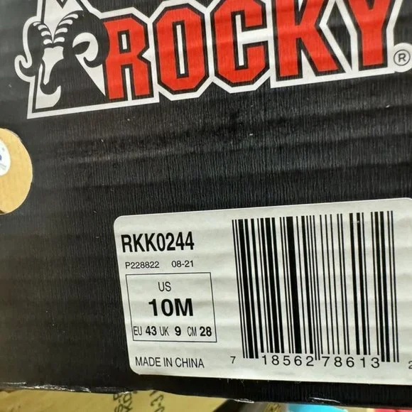 Rocky Men's Worksmart Comp Toe Work Boot Black Size 10 M